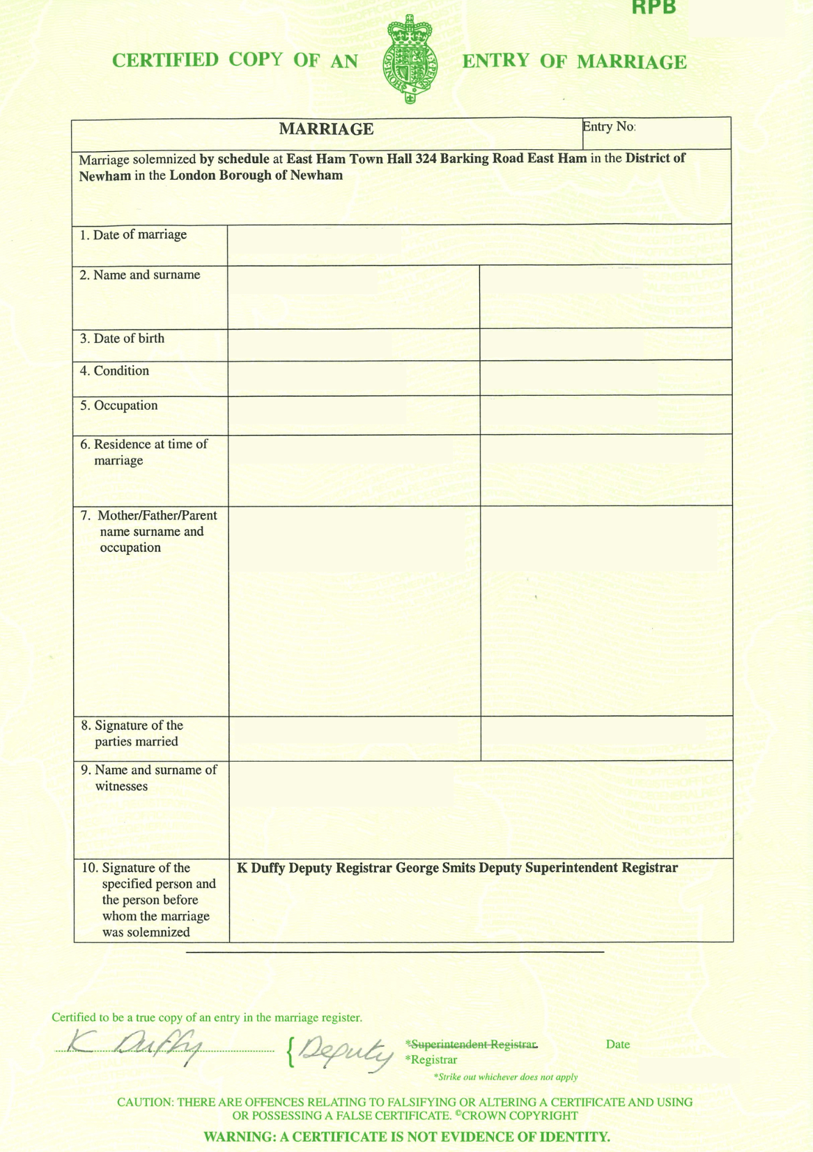 Apostille for Marriage Certificate