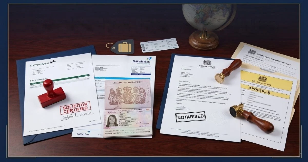 Certified proof address international-use Certified UK proof of address documents prepared for international use